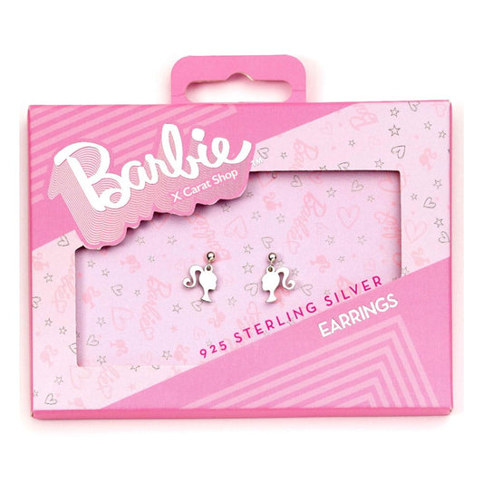 Barbie Stud Earrings Silhouette (Sterling Silver) 5055583454035