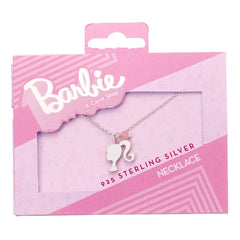 Barbie Pendant & Necklace Silhouette & Quartz Bead (Sterling Silver) 5055583454080