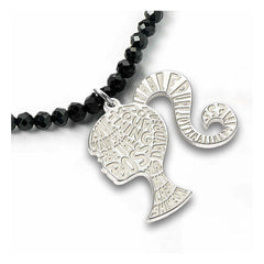 Barbie Pendant & Necklace Silhouette on Black 5055583455940