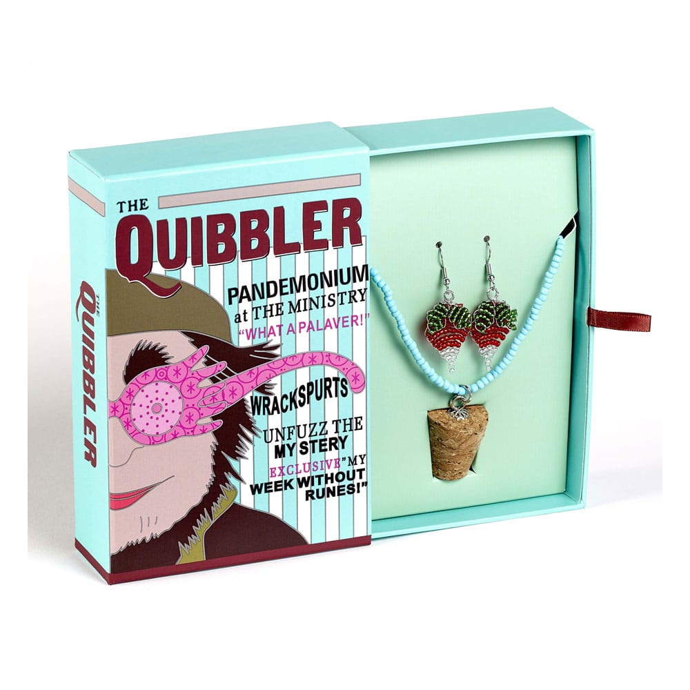 Harry Potter: Quidditch Luna Beaded Cork Charm Necklace and Radish Earrings Gift Set  5055583462832