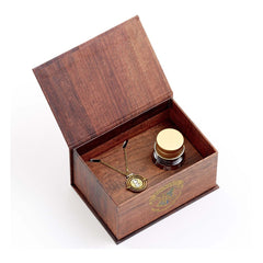 Harry Potter: Hermoine Potions Time Turner Necklace and Earrings Gift Set (Golden Tone) 5055583462818