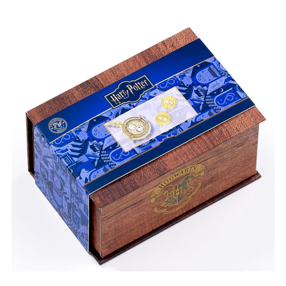 Harry Potter: Hermoine Potions Time Turner Necklace and Earrings Gift Set (Golden Tone) 5055583462818