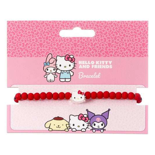 Hello Kitty Bracelet red beads with Hello Kitty Charm 21 cm 5055583480263