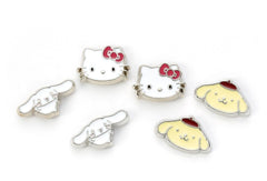 Sanrio Stud Earring Set Hello Kitty, Cinnamon Roll and Pompompurin 5055583481215