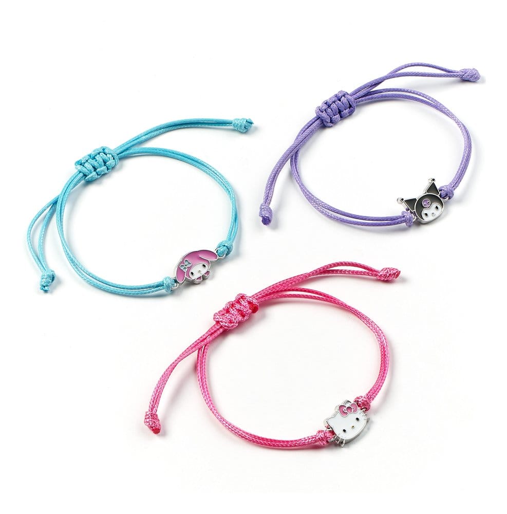 Sanrio Bracelet 3-Pack Hello Kitty, Kuromi and My Melody 5055583481185