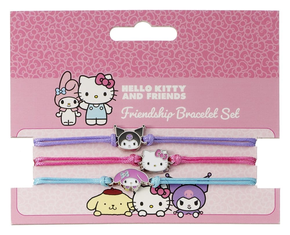 Sanrio Bracelet 3-Pack Hello Kitty, Kuromi and My Melody 5055583481185