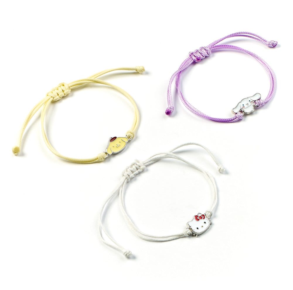Sanrio Bracelet 3-Pack Hello Kitty, Cinnamonroll and Pompompurin 5055583481192