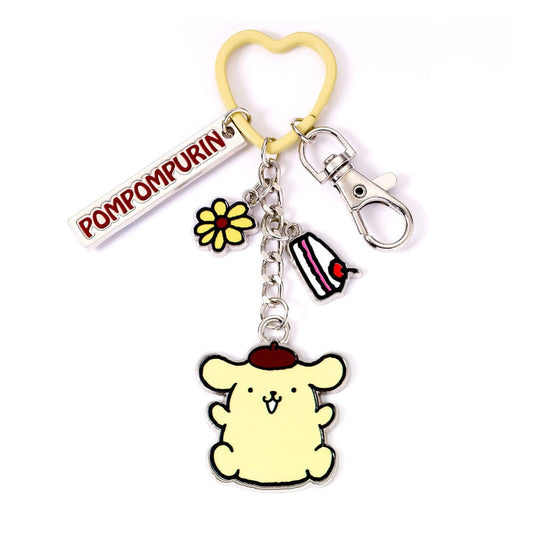 Hello Kitty Key Chain with Pompompurin Charms 15 cm 5055583480362