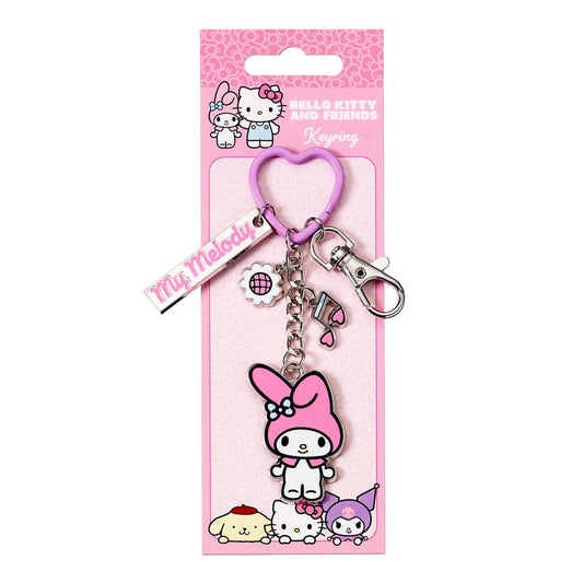Hello Kitty Key Chain with My Melody Charms 15 cm 5055583480386