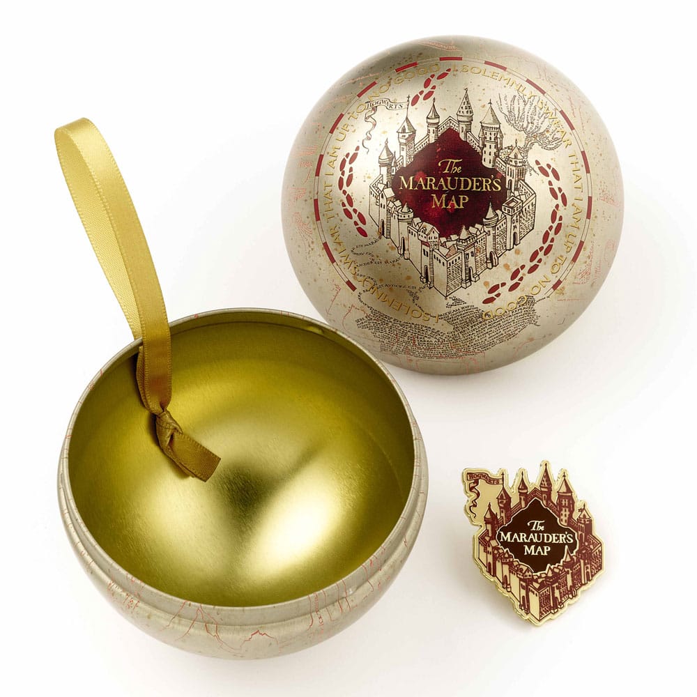 Harry Potter tree ornament with Pin Badge Deck Marauders Map 5055583451430