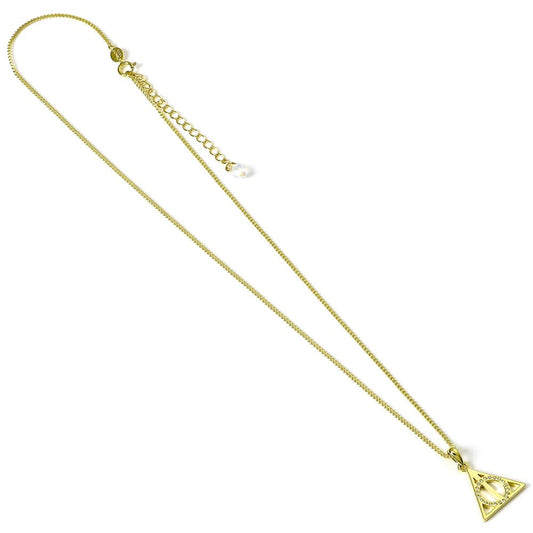 Harry Potter Necklace Deathly Hallows (Gold plated) 5055583417900