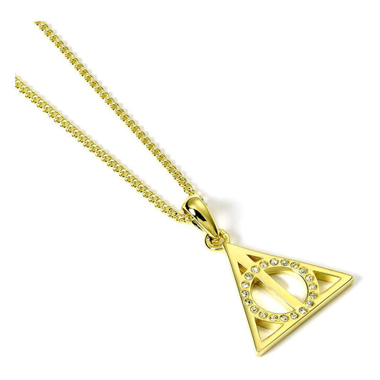 Harry Potter Necklace Deathly Hallows (Gold plated) 5055583417900