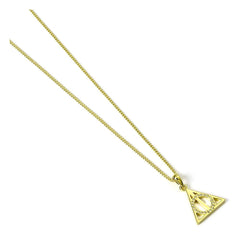 Harry Potter Necklace Deathly Hallows (Gold plated) 5055583417900