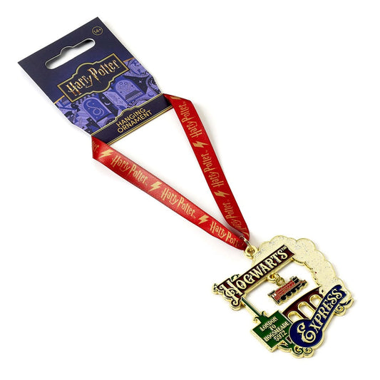 Harry Potter tree ornament Hogwarts Express (Golden Tone) 5055583462375