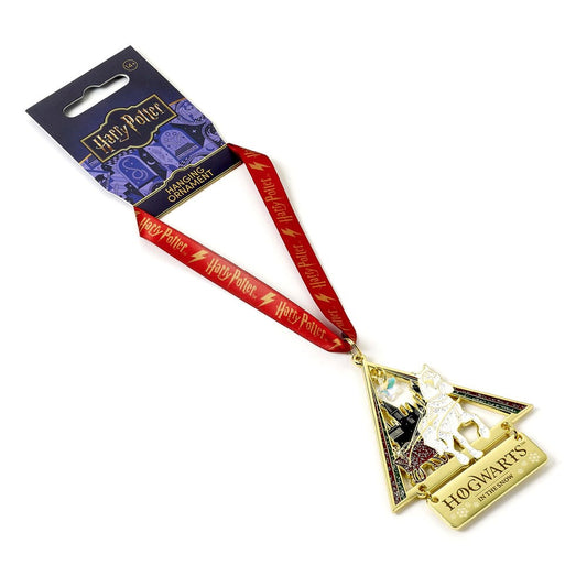 Harry Potter tree ornament Hogwarts in the Snow (Golden Tone) 5055583462504
