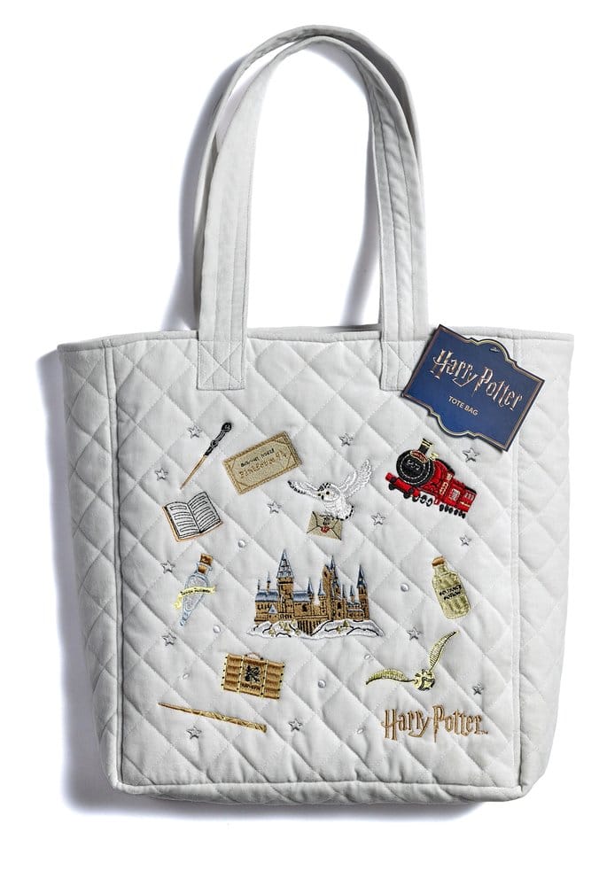 Harry Potter Tote Bag Embroidered Icons Velvet 5055583481291