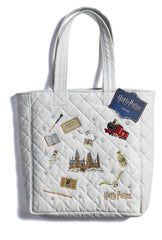 Harry Potter Tote Bag Embroidered Icons Velvet 5055583481291