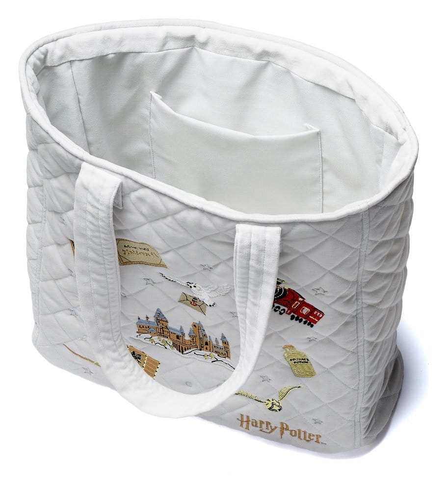 Harry Potter Tote Bag Embroidered Icons Velvet 5055583481291