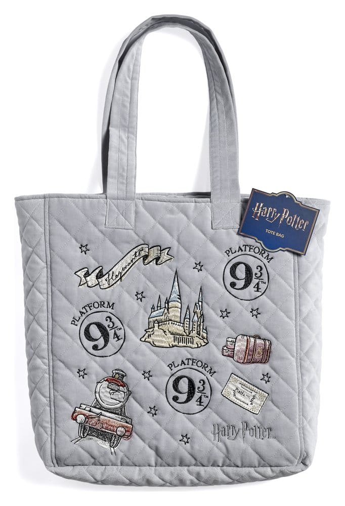 Harry Potter Tote Bag Platform 9 3/4 Embroidered Velvet 5055583481307