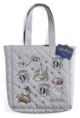 Harry Potter Tote Bag Platform 9 3/4 Embroidered Velvet 5055583481307