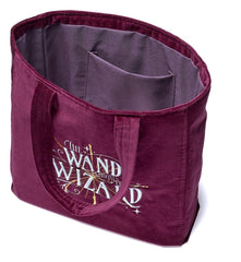 Harry Potter Tote Bag The Wand Chooses The Wizard Velvet 5055583481284