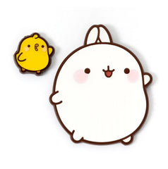 Molang Pin Badge Molang & Piu Piu 5055583462900