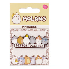 Molang Pin Badge Better Together 5055583462924