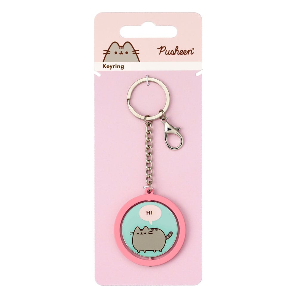 Pusheen Keychain "Hi , Bye" Spinning 5055583453366