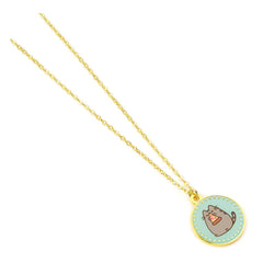 Pusheen Pendant & Necklace Blue Pizza 5055583453304