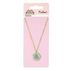 Pusheen Pendant & Necklace Blue Pizza 5055583453304