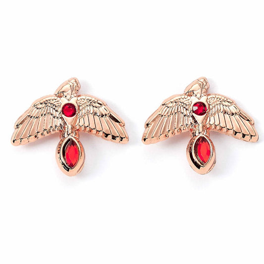 Harry Potter Earrings Fawkes (Gold plated) 5055583450815