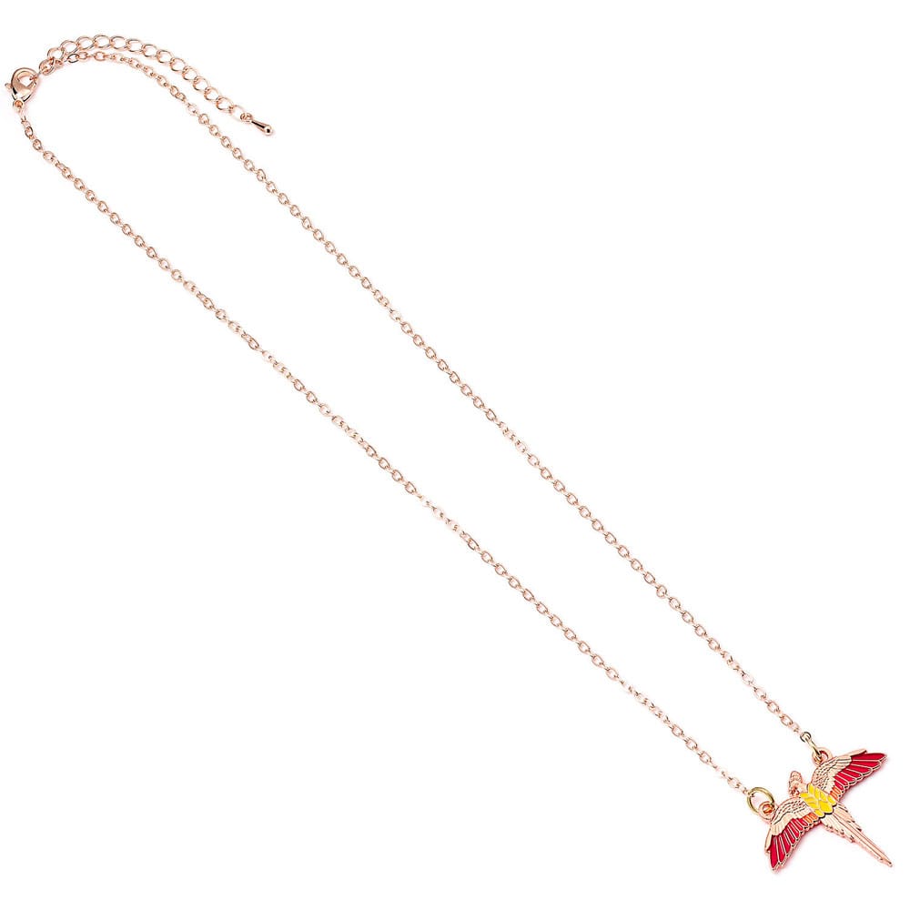 Harry Potter Necklace Fawkes (Gold plated) 5055583441035