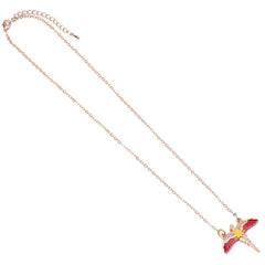 Harry Potter Necklace Fawkes (Gold plated) 5055583441035