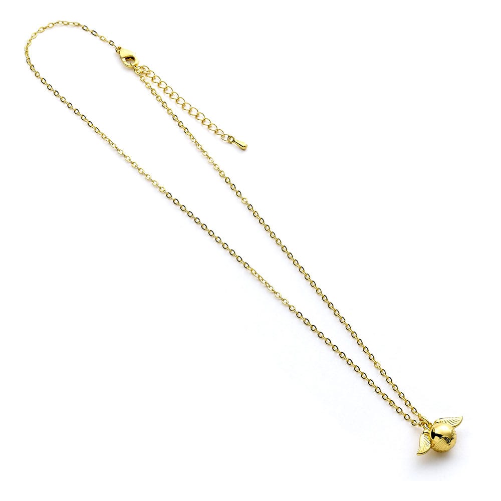 Harry Potter Necklace Golden Snitch Charm (Golden Tone) 5055583461859