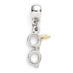 Harry Potter Charm Lightning Bolt with Glasses (silver plated) 5055583427565