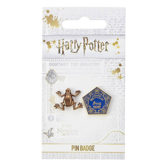 Harry Potter Pin Badges 2-Pack Chocolate Frog 5055583416736