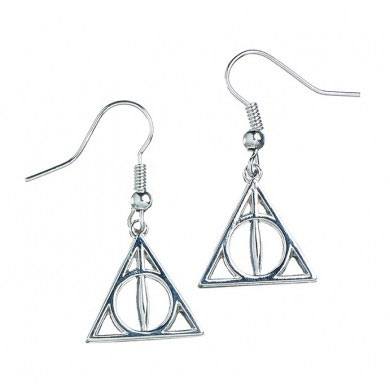 Harry Potter Deathly Hallows Earrings (silver plated) 5055583406638