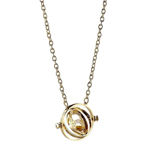 Harry Potter Pendant & Necklace Spinning Time Turner (gold plated) 5055583411618
