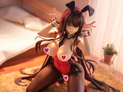 Amakano 2+ PVC Statue 1/4 Yuuhi Kurohime Bunny Suit Ver. 32 cm   4902273508435
