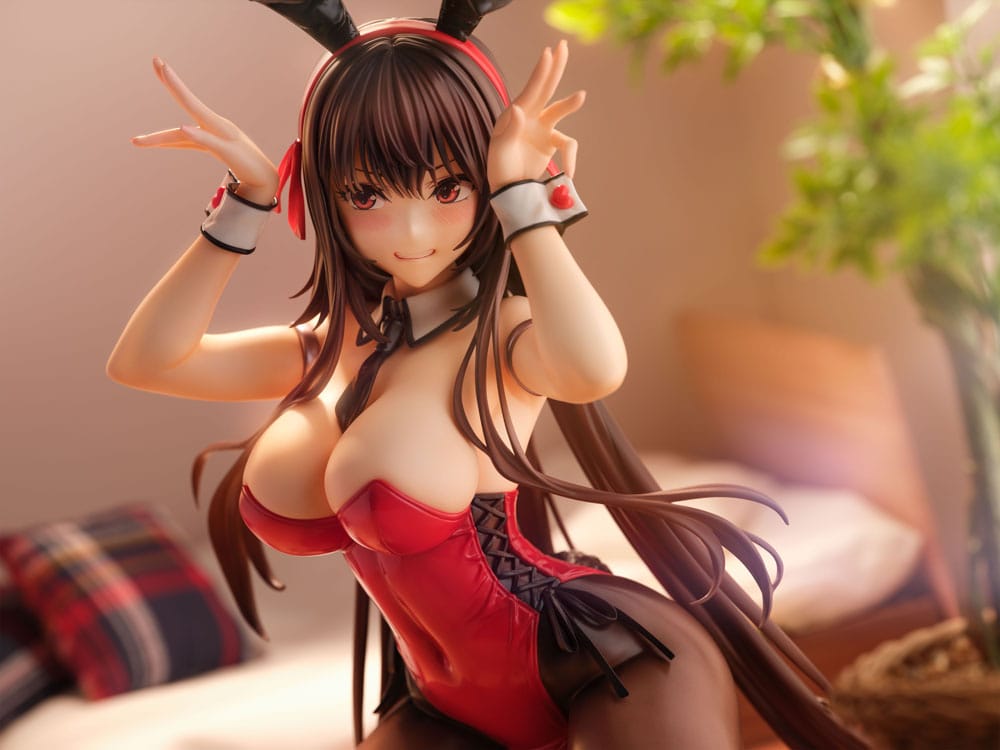 Amakano 2+ PVC Statue 1/4 Yuuhi Kurohime Bunny Suit Ver. 32 cm   4902273508435