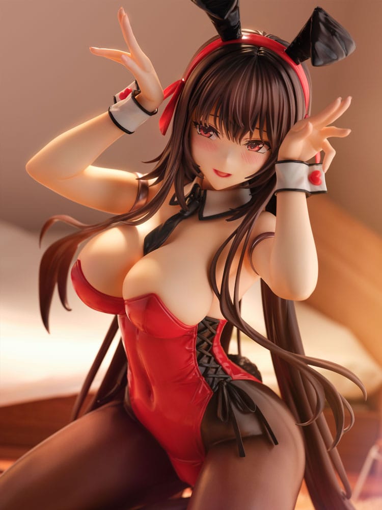 Amakano 2+ PVC Statue 1/4 Yuuhi Kurohime Bunny Suit Ver. 32 cm   4902273508435