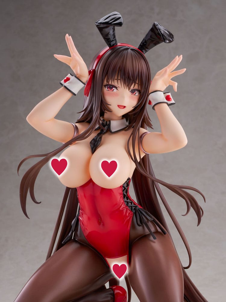 Amakano 2+ PVC Statue 1/4 Yuuhi Kurohime Bunny Suit Ver. 32 cm   4902273508435