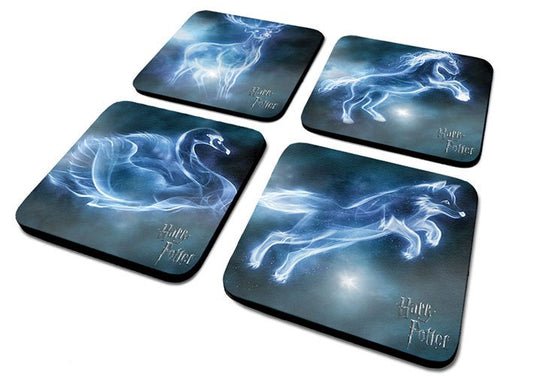 Harry Potter Coaster 4-Pack Patronus 5050574895538