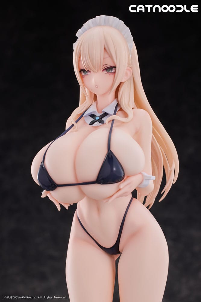 Original Character PVC Statue 1/6 Dosukebe Bikini wo Kitekureru Juujun na Maid-san Illustration by Himuka Yuzuki 27 cm 6976697970077