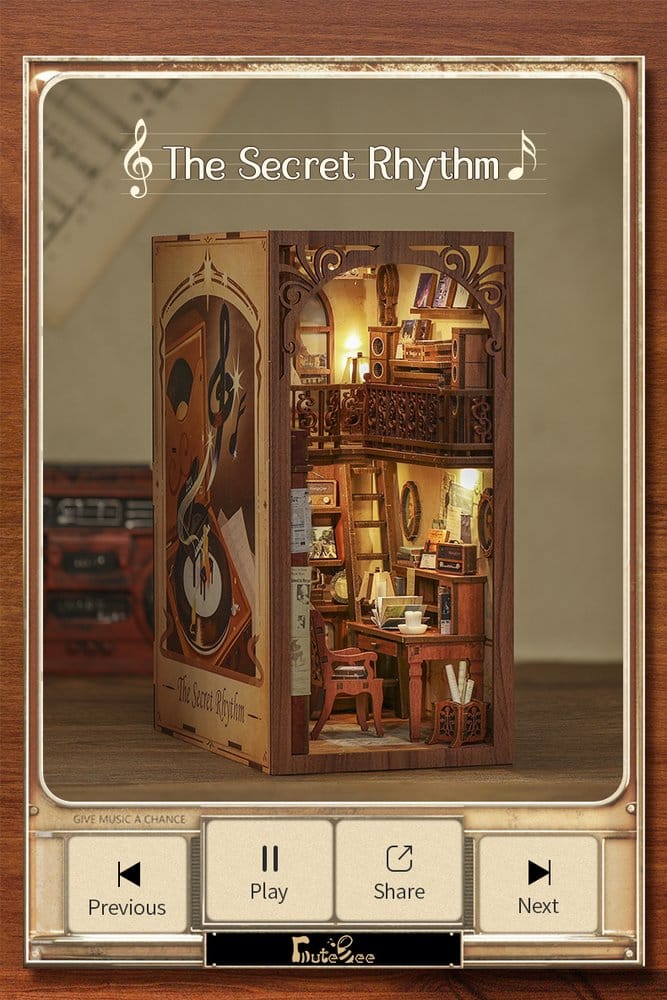 Book Nook The Secret Rhythm 23 x 11 cm   6975436180104