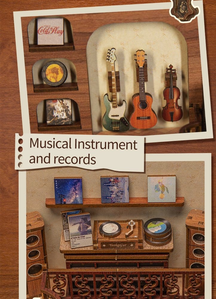 Book Nook The Secret Rhythm 23 x 11 cm   6975436180104
