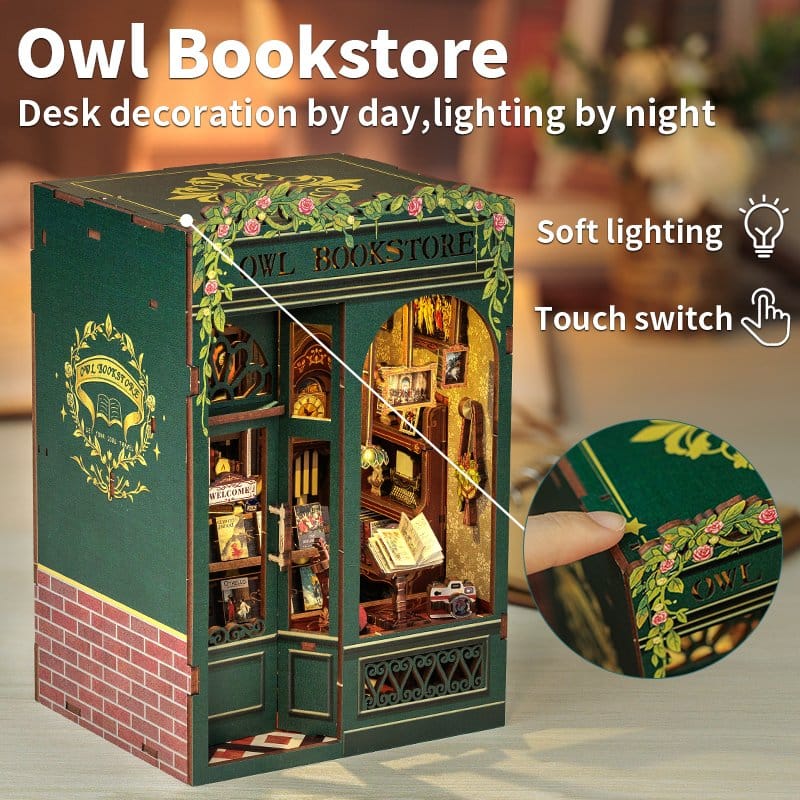 Book Nook Owl Bookstore 17 x 12 cm   6975436180371