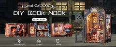 Book Nook Count Cat´s Study 17 x 12 cm   6975436180388