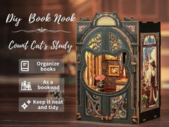 Book Nook Count Cat´s Study 17 x 12 cm   6975436180388