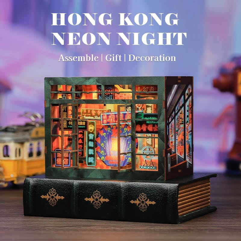 Book Nook Hong Kong Neon Light 13 x 17 cm 6975436180586